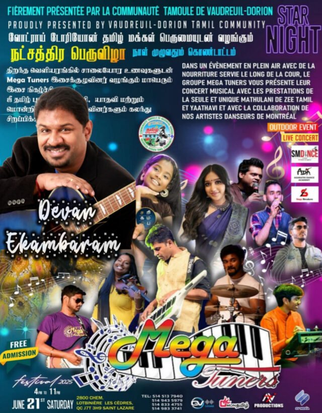 Natchathira Peruvizha – Dorian, Canada